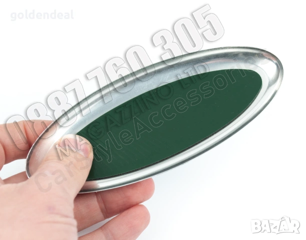 Емблема за Форд 144 мм. Черупка Алуминий Овална Самозалепваща, снимка 8 - Аксесоари и консумативи - 53755369