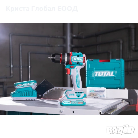 Компактен БЕЗЧЕТКОВ Винтоверт TOTAL Industrial – 66Nm (P20S Series), снимка 4 - Винтоверти - 53753417