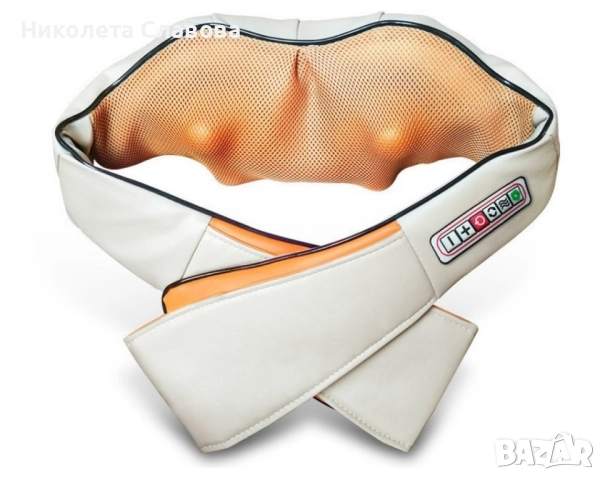 Шиацу 4D масажор за врат, гръб, плешки и рамене с функция затопляне , снимка 3 - Масажори - 51892478