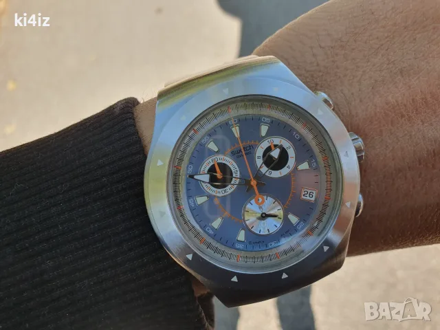 БАРТЕР! Масивен Swatch Chronograph, снимка 10 - Мъжки - 56329869