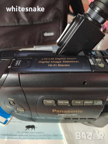  Panasonic NV-S6B VHS-C Camera , снимка 6 - Фотоапарати - 42608775