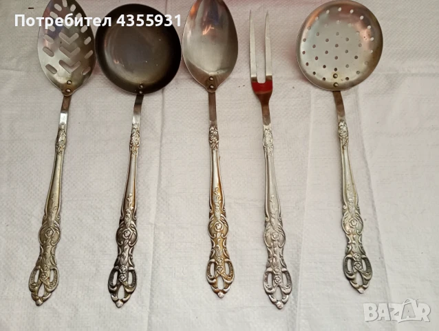 старинни немски прибори за сервиране хранене стари прибори антикварни прибори , снимка 7 - Антикварни и старинни предмети - 50744295