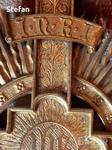 Стар Месингов Кръст, снимка 5 - Антикварни и старинни предмети - 35036302