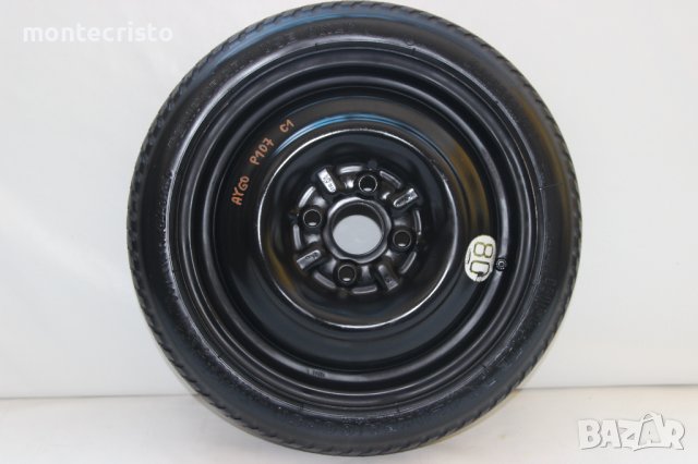 Резервна гума патерица Toyota Aygo (2005-2023г.) 54.1 / 4x100 / Тойота Айго Аиго