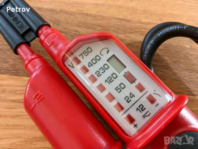 BENNING DUSPOL expert - GERMANY - PROFI Voltage Tester 12 - 750 V AC/DC Електроизмервателен Уред !!!, снимка 6 - Клещи - 41660406