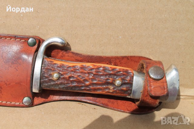 Немски ловен нож, снимка 3 - Антикварни и старинни предмети - 40737336