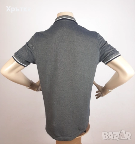 Fred Perry Twin Tipped - Оригинална мъжка тениска с яка размер L, снимка 4 - Тениски - 53771815