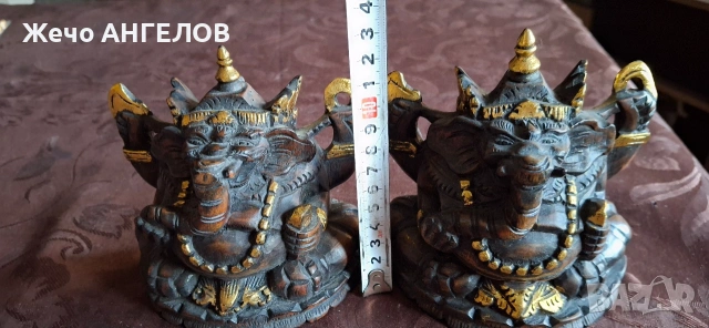 Ганеша, индуистко божество, известно със своята глава на слон. , снимка 3 - Статуетки - 53524676