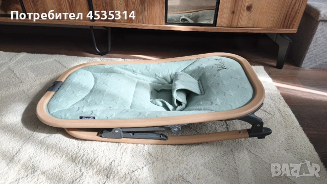 Бебешки шезлонг / люлка Chipolino Velvet – много запазен, като нов, снимка 5 - Детски шезлонги - 53841562