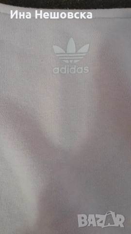 Светлорозова блуза Adidas, снимка 2 - Блузи с дълъг ръкав и пуловери - 52849545