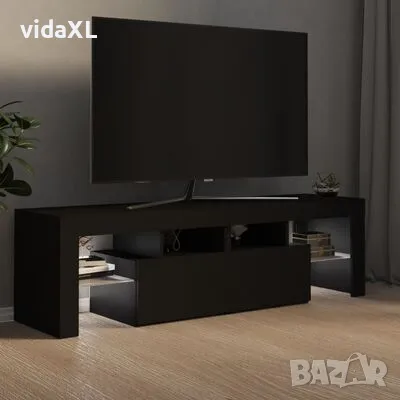 vidaXL ТВ шкаф с LED осветление, черен, 140x36,5x40 см (SKU:804365), снимка 4 - Шкафове - 48255301