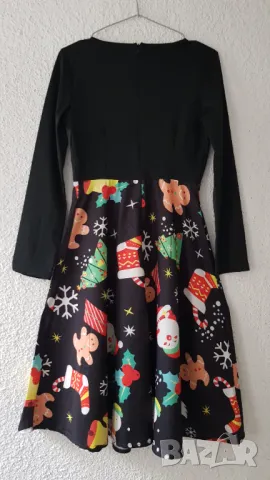 Дамска Коледна рокля размер S - НОВА, снимка 8 - Рокли - 48090788