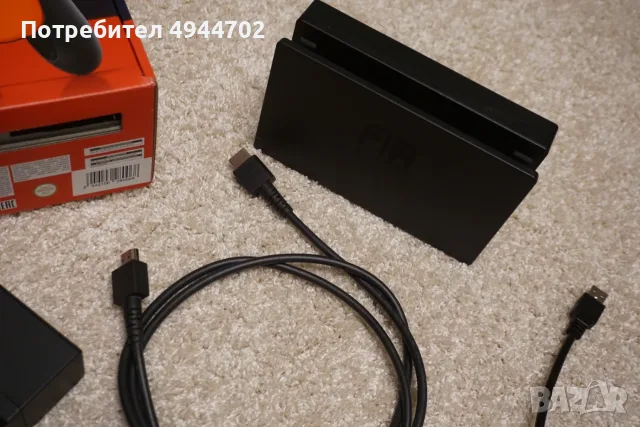 Nintendo Switch (v1) – пълен комплект + LAN адаптер + 512 GB SD, снимка 3 - Nintendo конзоли - 56012094