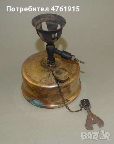 Рядък малък български примус спиртник Овчаровъ Варна, снимка 7 - Газови котлони - 53796039