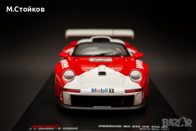 Porsche 911 GT1 1/18 Werk83, снимка 4 - Колекции - 52806736