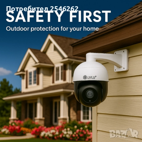 Куполна WIFI камера за видеонаблюдение, снимка 2 - HD камери - 52923175