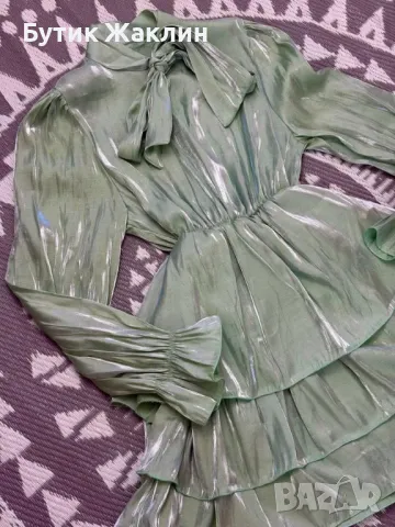 Дамска рокля с панделка, снимка 1