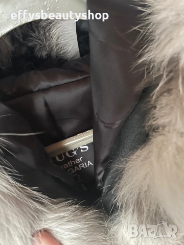 Елек от сребърна лисица с качулка, снимка 5 - Елеци - 53185087