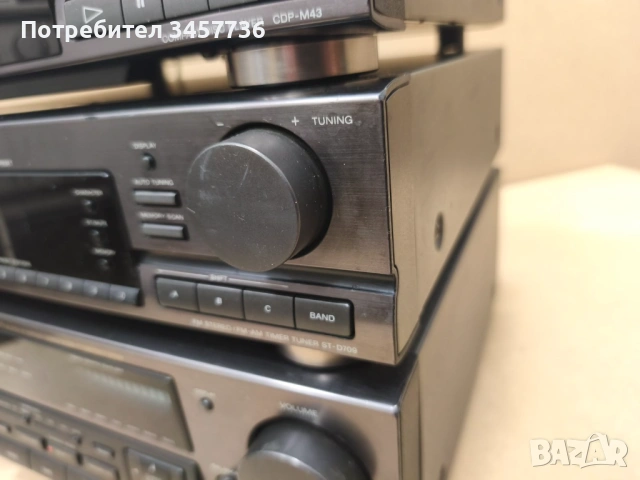 Система Sony LBT-D509 усилвател TA-D509 плеър CDP-M43 тунер ST-D709, снимка 7 - Ресийвъри, усилватели, смесителни пултове - 53508612