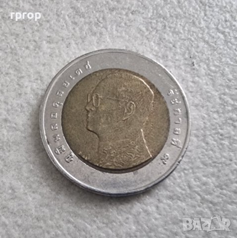 Монети. Тайланд.  1 , 2, 5  и 10 бата. Тайландски батове. 4 бройки., снимка 3 - Нумизматика и бонистика - 38228744