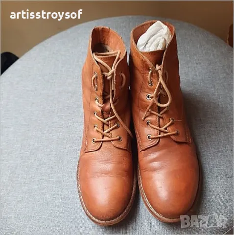 25лв-Естествена кожа боти Mustang, р-р 38, на символична цена, снимка 5 - Дамски боти - 47626602