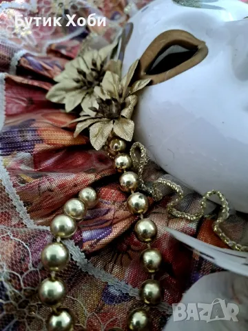 Винтидж венецианска маска, снимка 4 - Антикварни и старинни предмети - 47371712