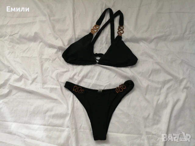 S, M нов комплект дамски бански от две части със змии, снимка 4 - Бански костюми - 50929648