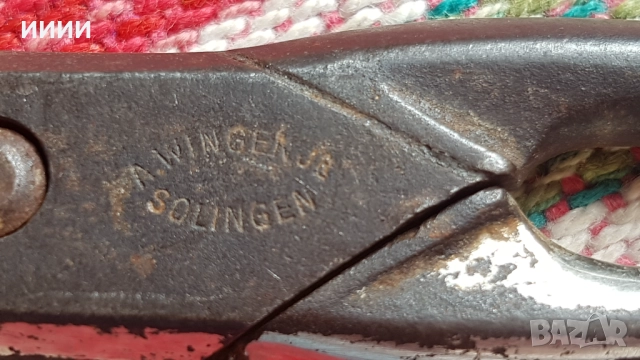 Шивашка ножица SOLINGEN , снимка 4 - Антикварни и старинни предмети - 51855173