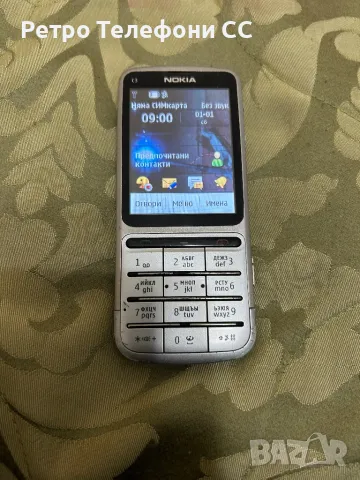 Nokia C3 метален с батерия, снимка 1 - Nokia - 49318396