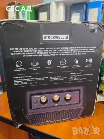 Marshall Stockwell II, снимка 3 - Bluetooth тонколони - 56158699