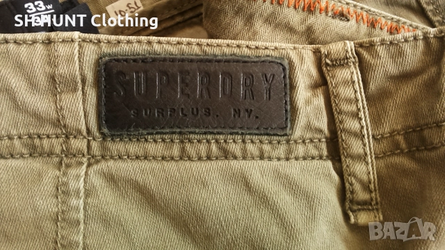 SUPERDRY Stretch Trouser Размер 33/34 еластичен панталон 10-51, снимка 13 - Панталони - 52730132