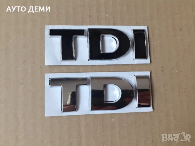 Метална самозалепваща релефна емблема TDI за кола автомобил 