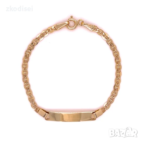 Златна детска гривна 1,50гр. 13,0см. 14кр. проба:585 модел:33309-1, снимка 1