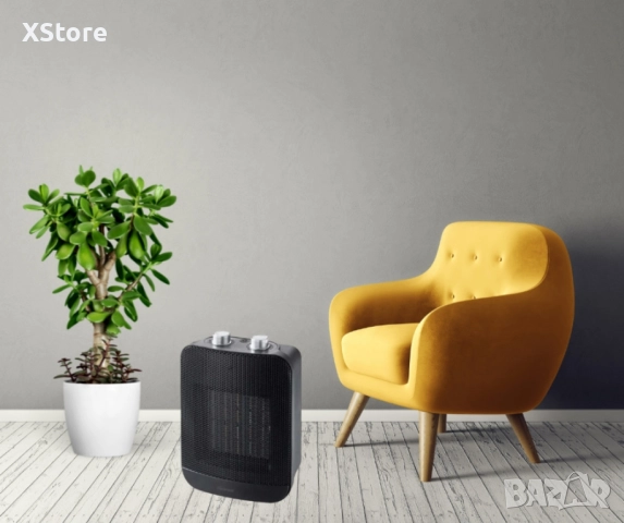 Керамична печка P8, 2000W, Черен – Ефективно и безопасно отопление за всеки дом, снимка 5 - Отоплителни печки - 47786160