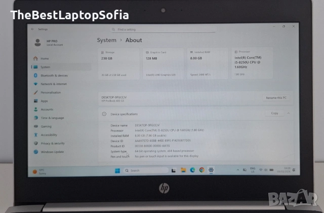 Лаптоп HP ProBook 430, снимка 5 - Лаптопи за работа - 53772098
