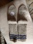 Ръчно плетени детски чорапи от вълна, ходило 22 см., снимка 1