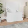 vidaXL Кутия за съхранение, бяла, 50x30x28 см, инженерно дърво, снимка 2