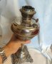 Старинна Бронзова Австрийска Газена Лампа DITMAR със Шише, снимка 7