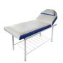 Стационарно метално легло за масаж и козметика KL266, 4 варианта за двуцветна тапицерия, снимка 1 - Кушетки - 41598315