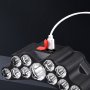 3764 Led фенер за глава челник с 11 LED диода и USB, снимка 6