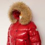 Дамско червено яке от гъши пух Moncler размер S, снимка 3