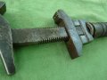  Стар немски раздвижен ключ - 67 , снимка 3