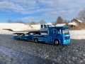 Mercedes Actros 1844 MP2 Kässbohrer SuperTrans Herpa 1:87 Автовоз, снимка 11