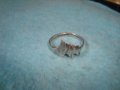 СТАР АРТ ДЕКО СРЕБЪРЕН ПРЪСТЕН АНГЛИЯ ВИСОКА ПРОБА ОКСИДИРАНО СРЕБРО РЪЧНА ЮВЕЛИРНА ИЗРАБОТКА 25831, снимка 8