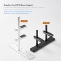 Алуминиев GPU Holder, Graphics Card Holder, Card Sag Holder Support, Height-Adjustable, FAN Install, снимка 2