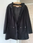 Яке дамско пролет/есен,черно,дълго,качулка,2 външни джоба,закопчаване с цип и копчета р-р 48, 14 лв, снимка 2