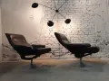Чифт кожени шведски релакс кресла, снимка 3