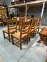Комплект трапезни столове от дъбов масив, снимка 8