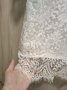 Бяла дантелена рокля , снимка 1 - Рокли - 44280619