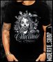 Черна тениска с щампа CHICANO SILENCE, снимка 1 - Тениски - 42053878